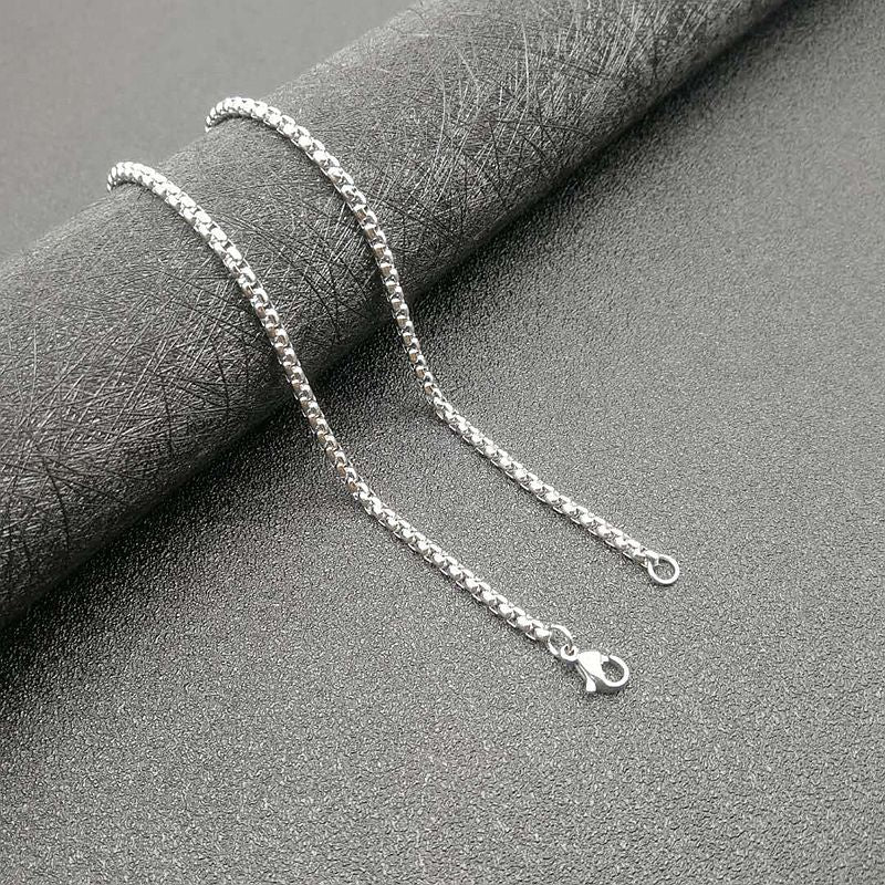 Titanium Steel Leopard Head Pendant Necklace