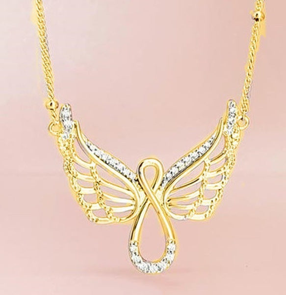 Curaçao Angel wing diamond Necklace