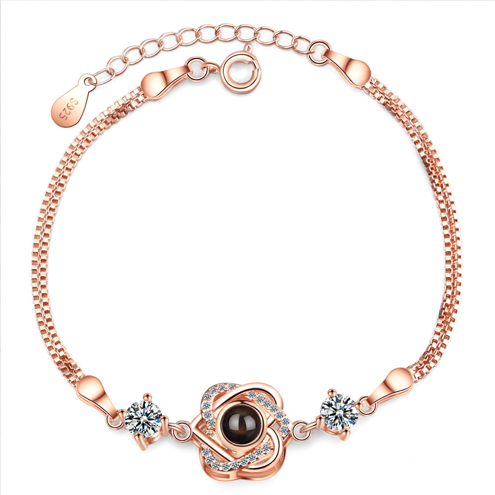 Love Memory Projection Heart-shaped Bracelet
