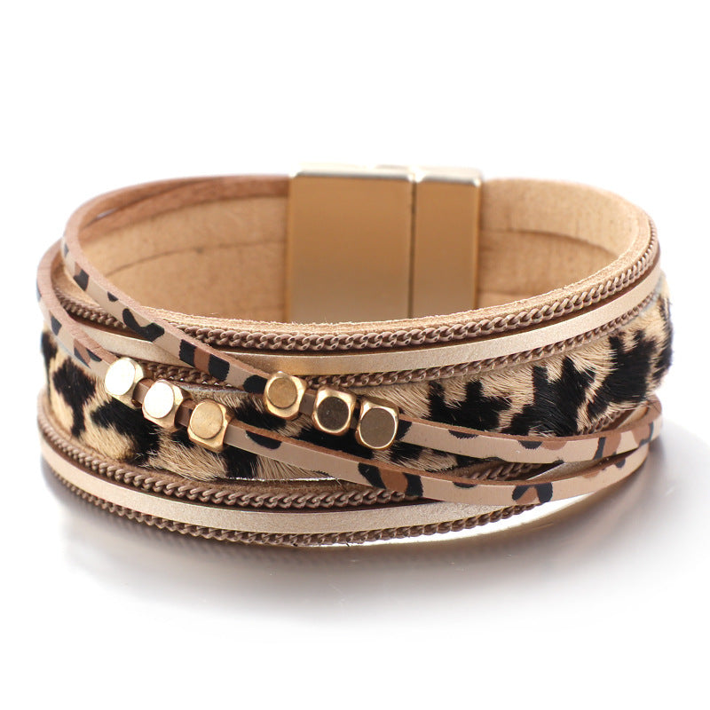 Curaçao alloy magnet horsehair Bracelet