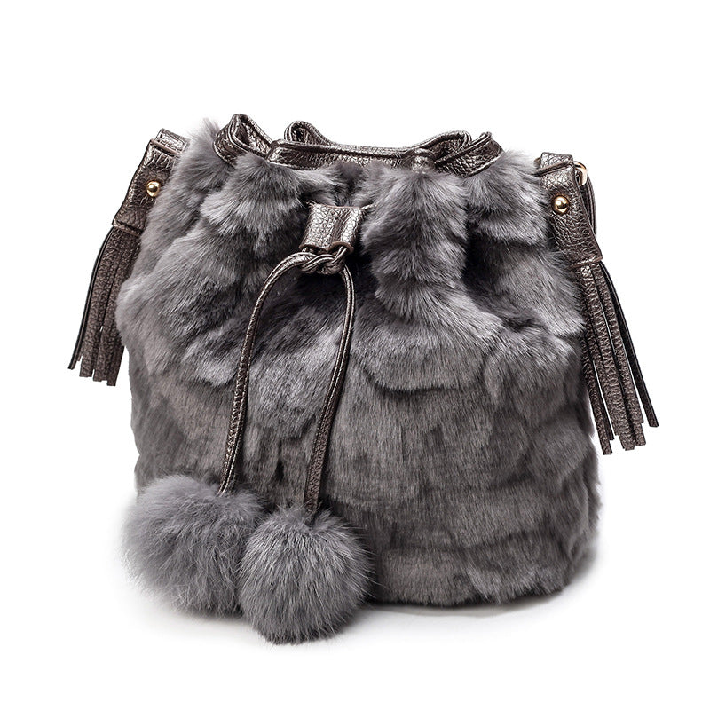 Leopard bucket bag
