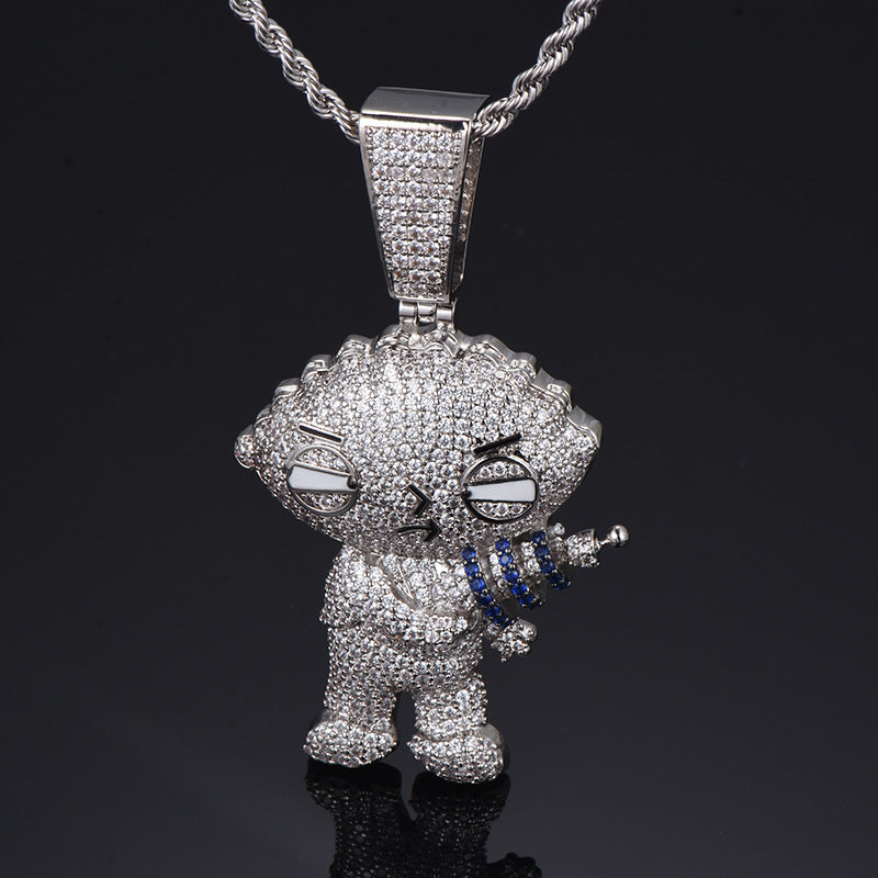 Curaçao cartoon character pendant