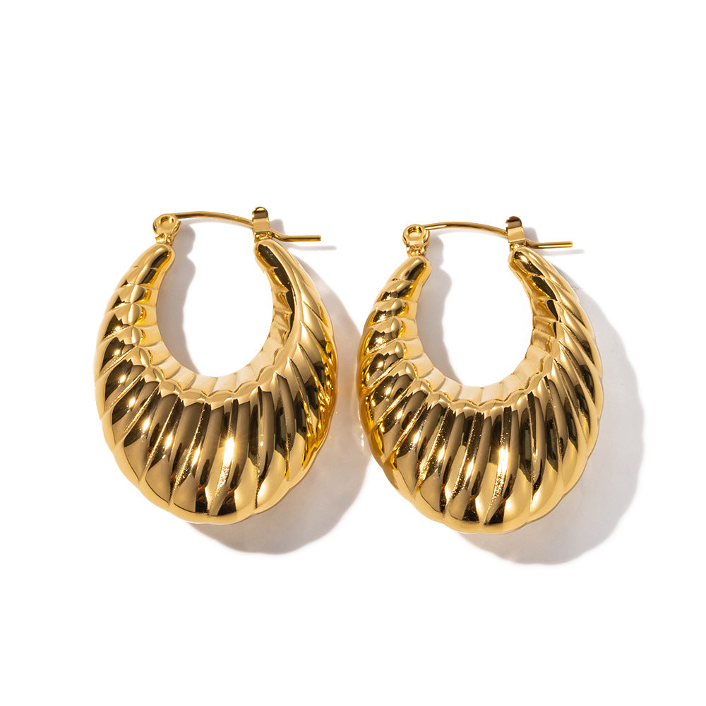 Curaçao Gold Steel 18k Earrings