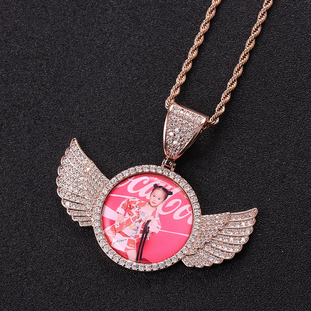 Curaçao Angel wings frame Necklace