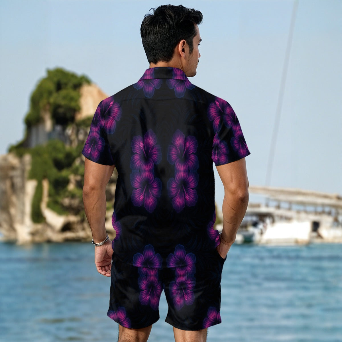 All-Over Print Men's Summer Shirt Set