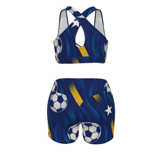 All-Over Print Women's Sports Bra Suit