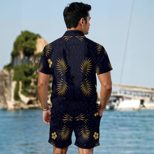 All-Over Print Men's Summer Shirt Set
