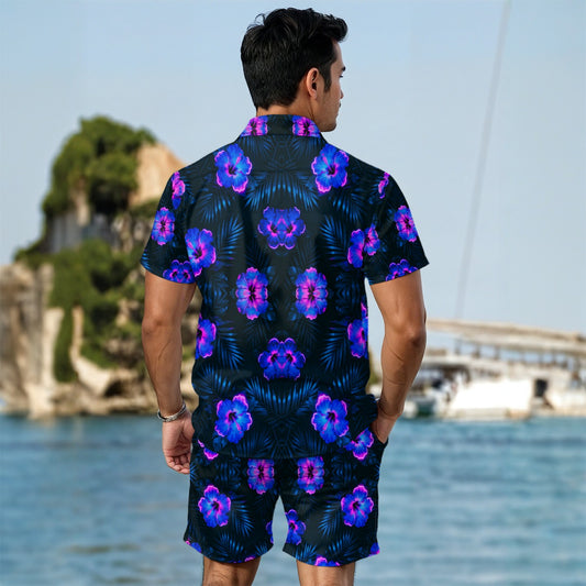 All-Over Print Men's Summer Shirt Set