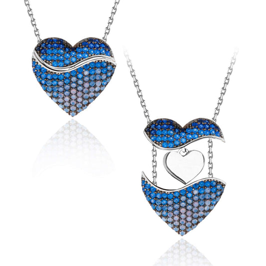 Curaçao Heart Angel wings Necklace