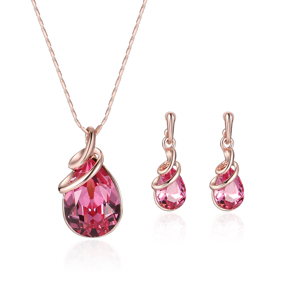 Curaçao alloy gemstone jewellery Necklace
