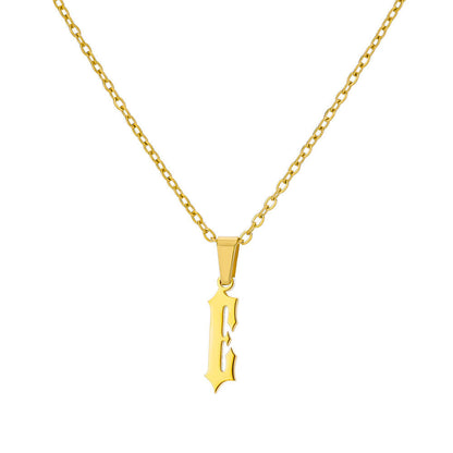 Curaçao Letter Ancient English Necklace