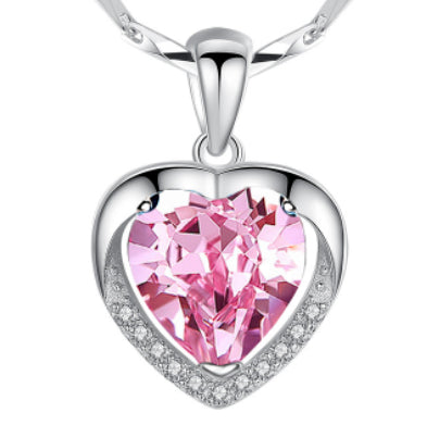 Curaçao Heart shaped rhinestones Necklace