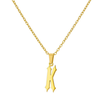 Curaçao Letter Ancient English Necklace