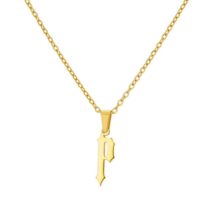 Curaçao Letter Ancient English Necklace