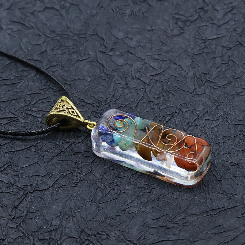 Curaçao colorful gravel necklace