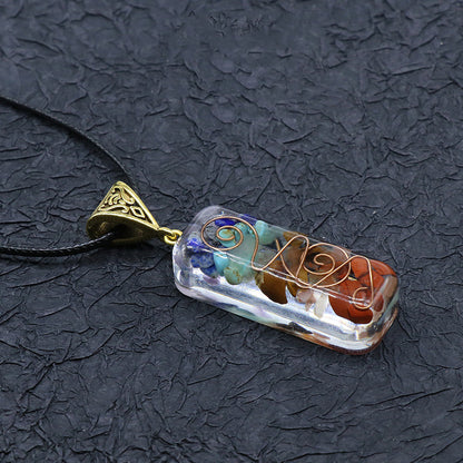 Curaçao colorful gravel necklace
