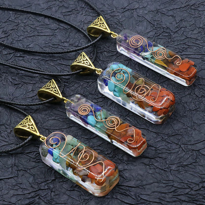 Curaçao colorful gravel necklace