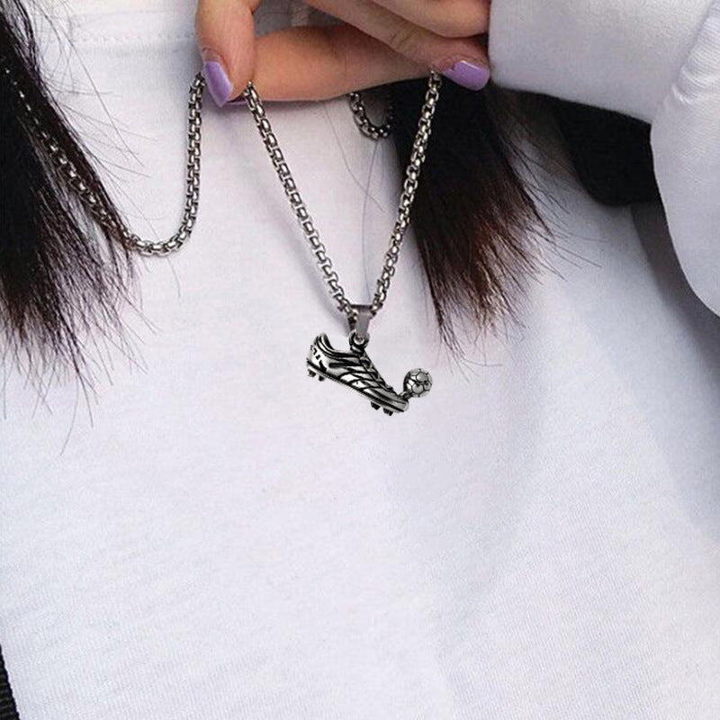 Curaçao alloy sneaker football Necklace