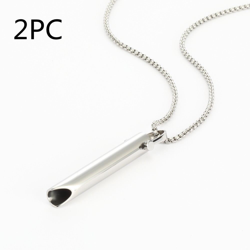 Curaçao Steel adjustable breathing Necklace