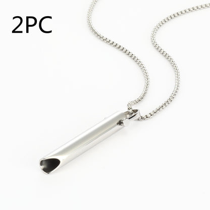 Curaçao Steel adjustable breathing Necklace