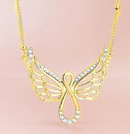 Curaçao Angel wing diamond Necklace