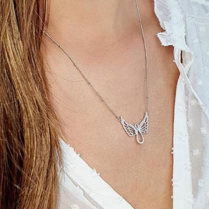 Curaçao Angel wing diamond Necklace
