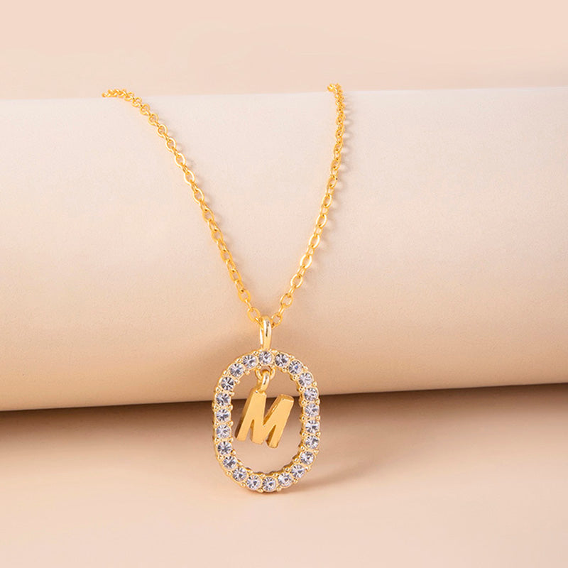 Curaçao Letter Crystal necklace