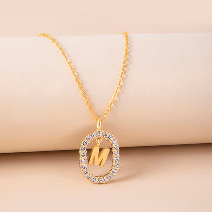 Curaçao Letter Crystal necklace