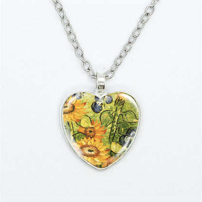 Curaçao Heart artistic style Necklace