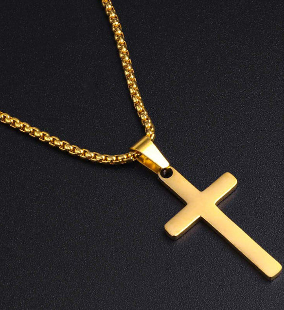 Curaçao Steel cross titanium Necklace