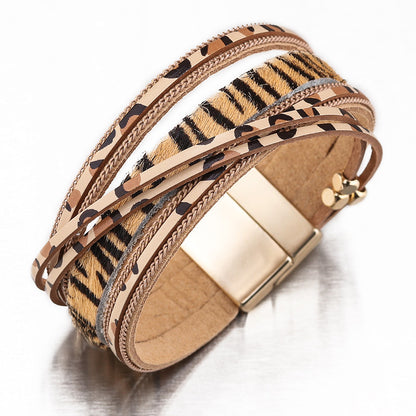 Curaçao alloy magnet horsehair Bracelet