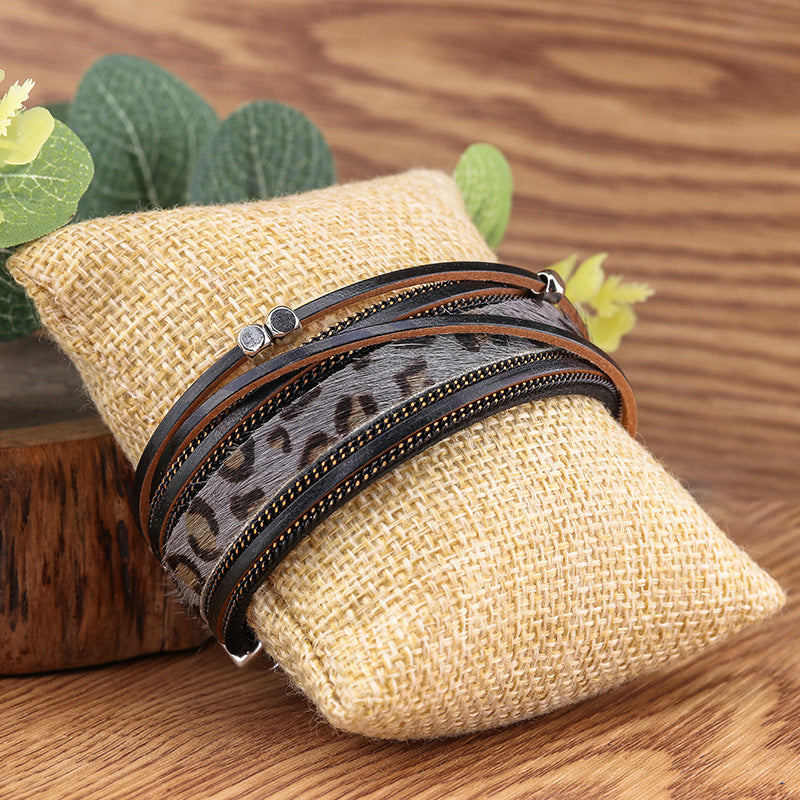 Curaçao alloy magnet horsehair Bracelet