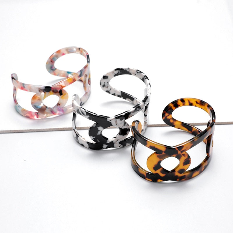 Curaçao acrylic leopard print Bracelet