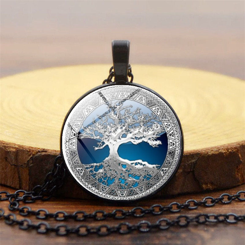 Curaçao celtic tree time Necklace