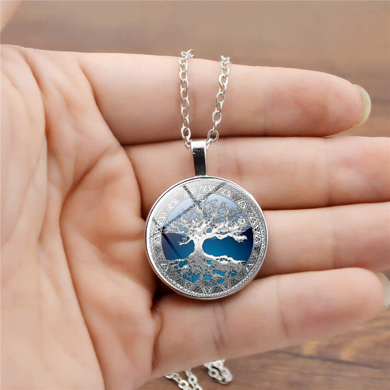 Curaçao celtic tree time Necklace