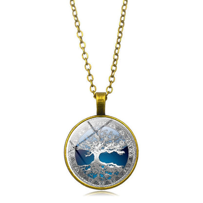 Curaçao celtic tree time Necklace