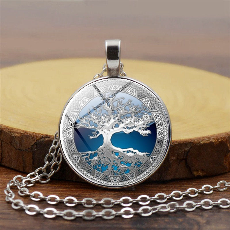 Curaçao celtic tree time Necklace