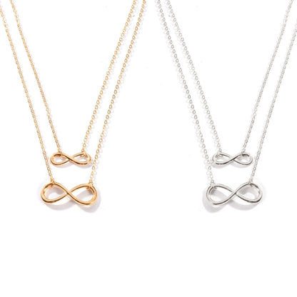 Lucky Number 8 Double Short Necklace