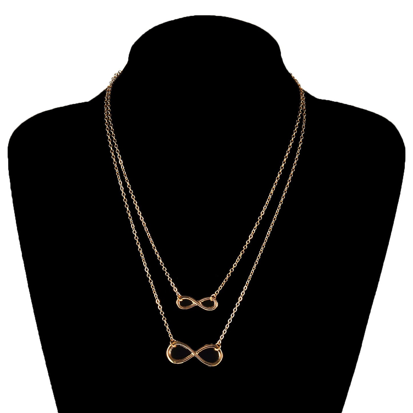 Lucky Number 8 Double Short Necklace