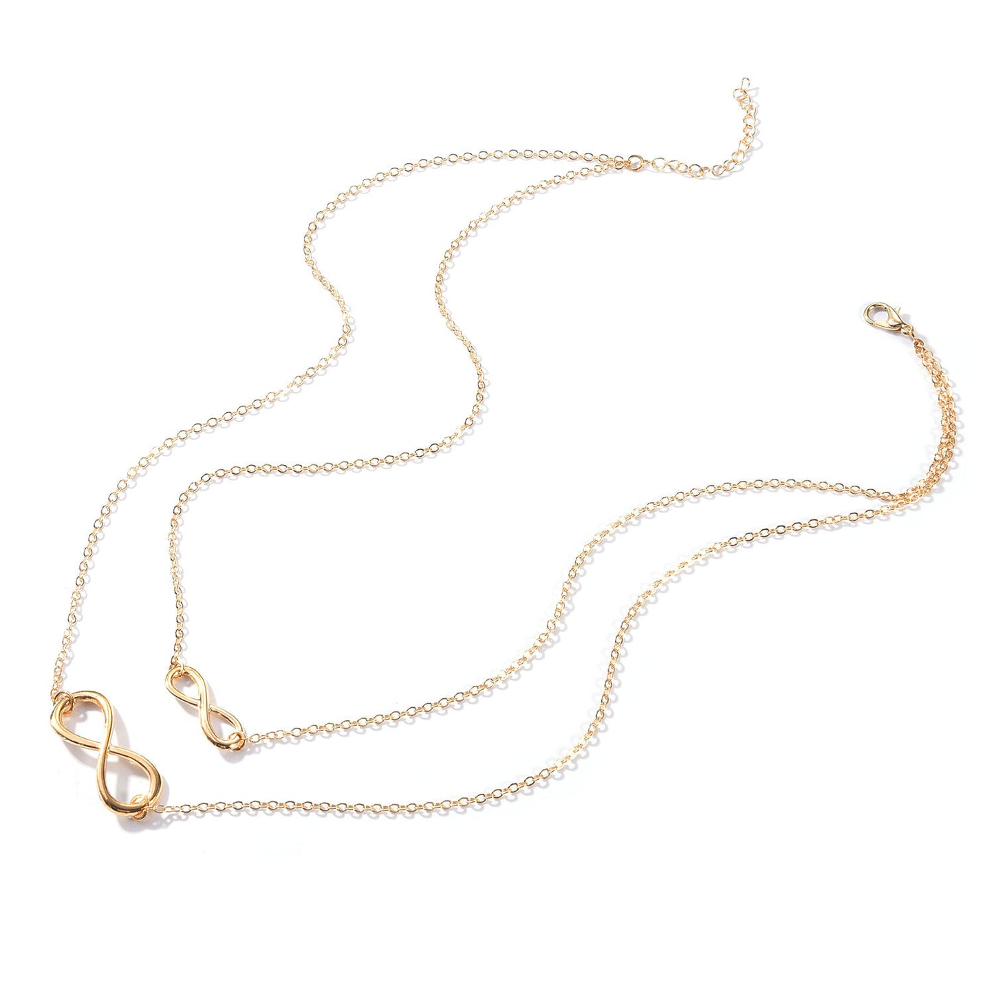 Lucky Number 8 Double Short Necklace
