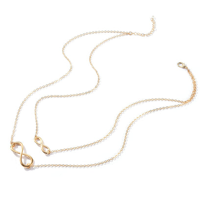 Lucky Number 8 Double Short Necklace