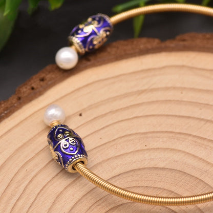 Curaçao Pearl Baroque Purple Bracelet