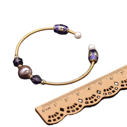 Curaçao Pearl Baroque Purple Bracelet