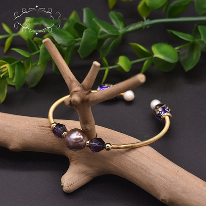 Curaçao Pearl Baroque Purple Bracelet