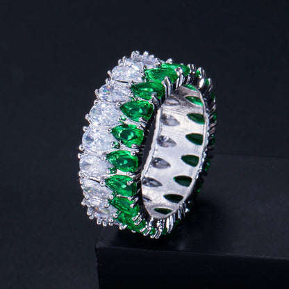 Zircon Ring Wedding Birthday Gift