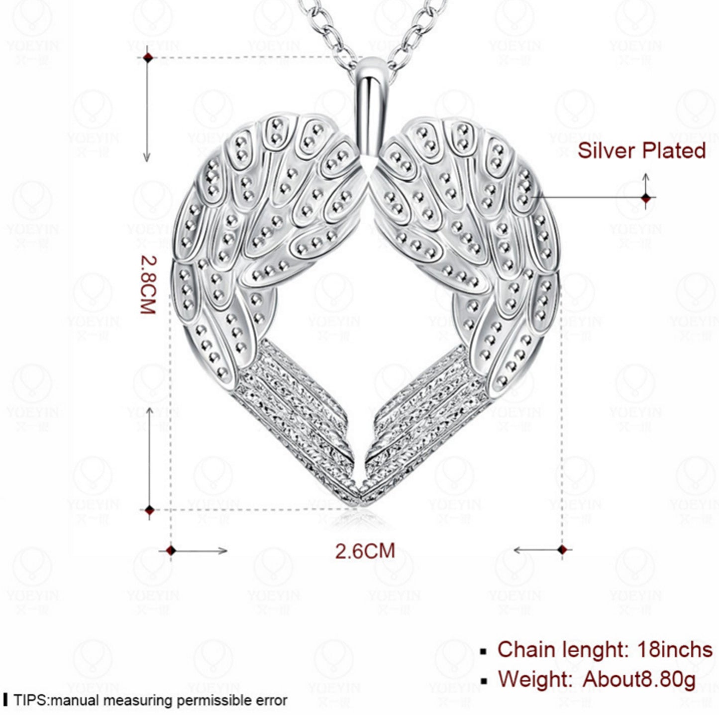 Curaçao Angel wings necklace
