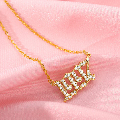 Year number necklace