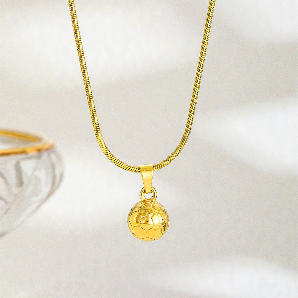 Curaçao Steel basketball football Necklace