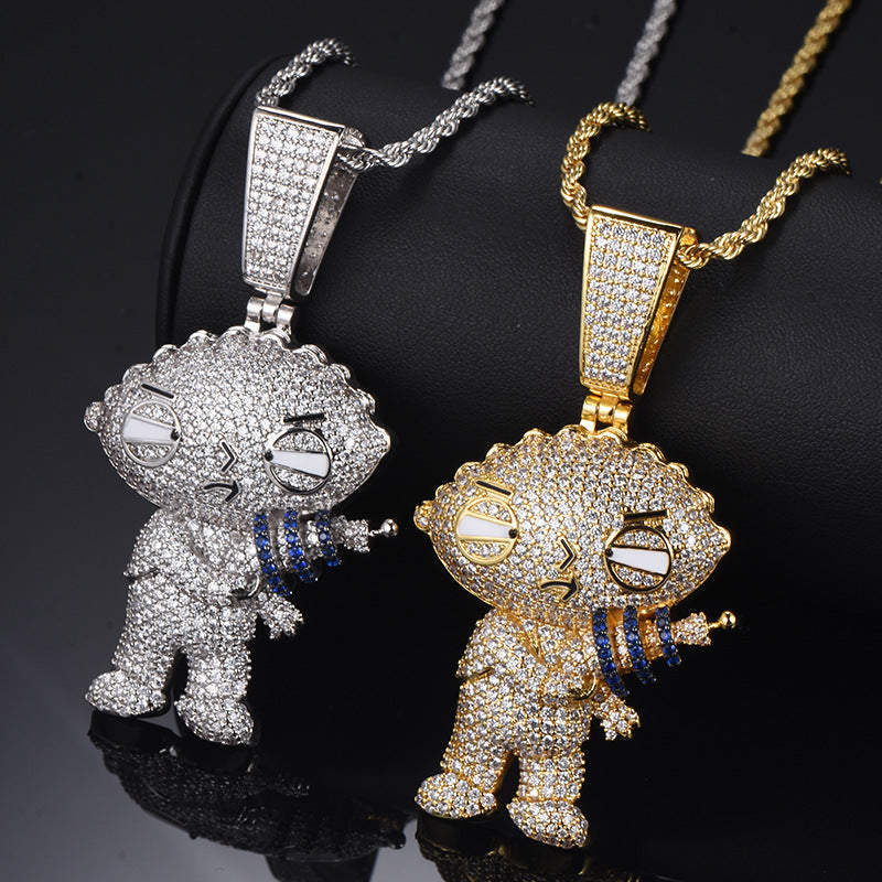 Curaçao cartoon character pendant