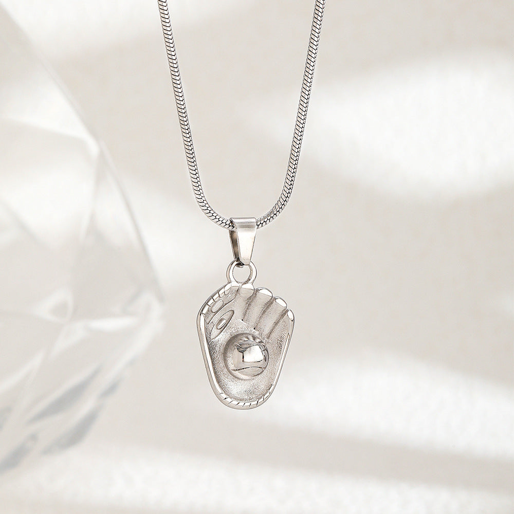 Curaçao Steel basketball football Necklace